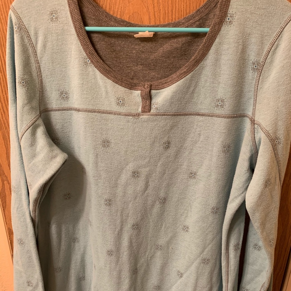 CROFT & BARROW REVERSIBLE PAJAMA TOP